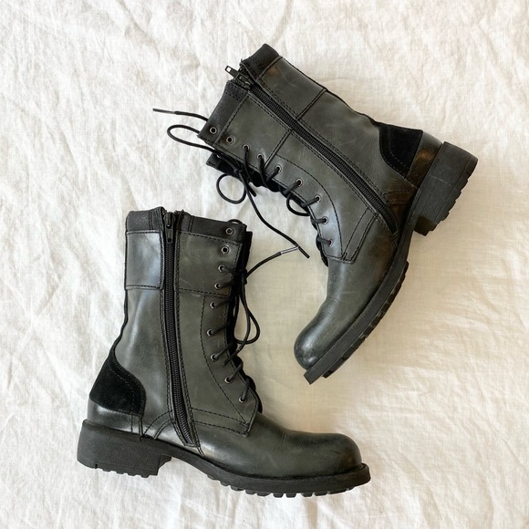 G-Star Raw Leather Combat Boots - Picture 9 of 13
